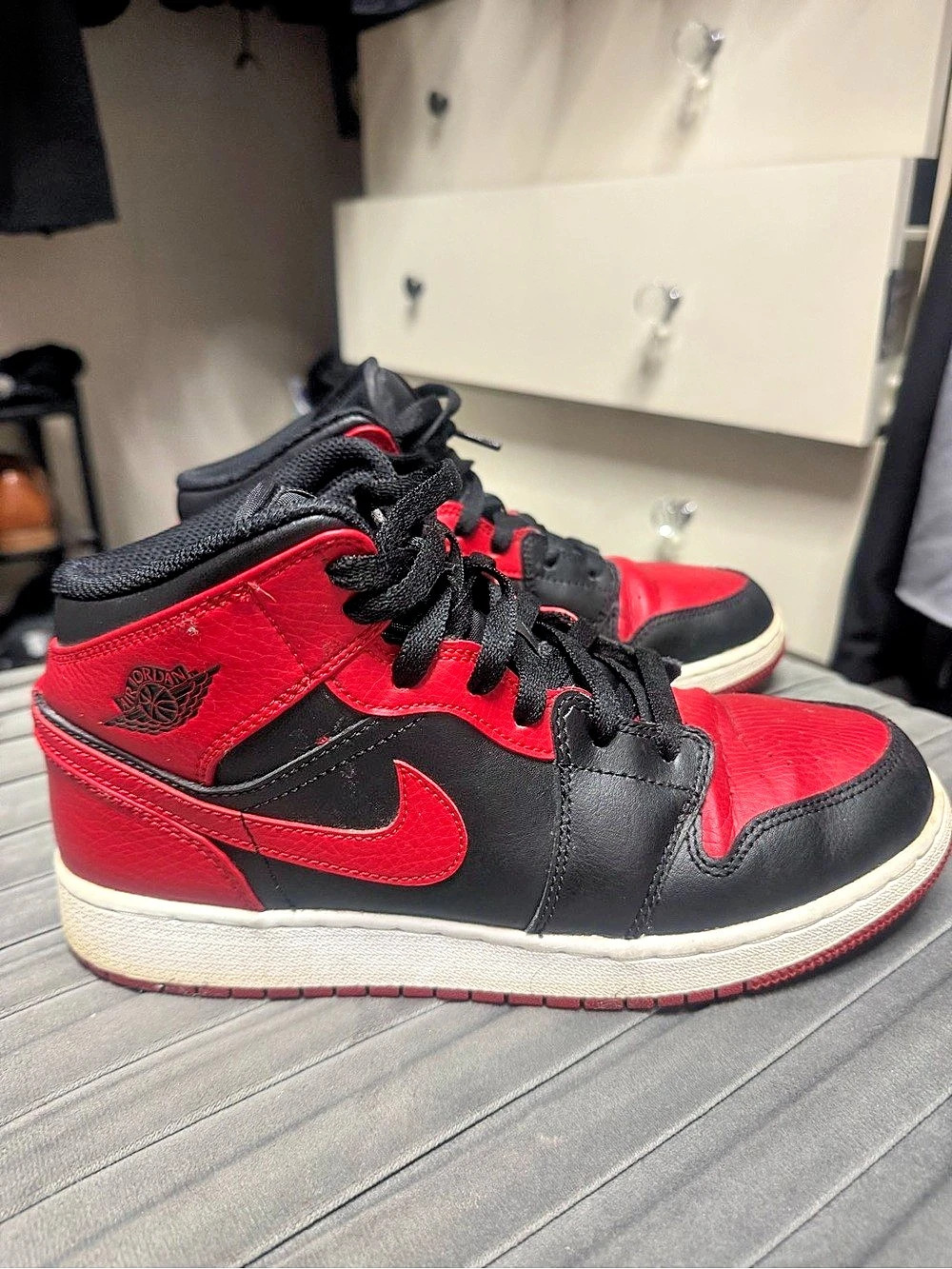Nike Red & Black High-Top Sneakers